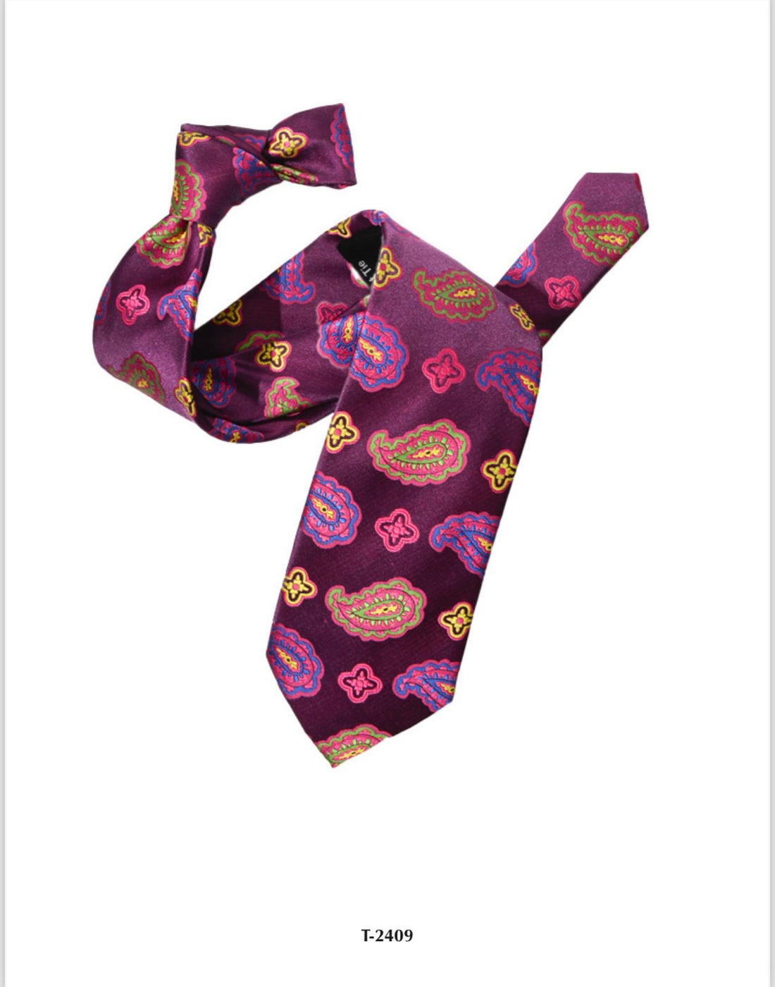 Etro Purple Paisley Silk Tie