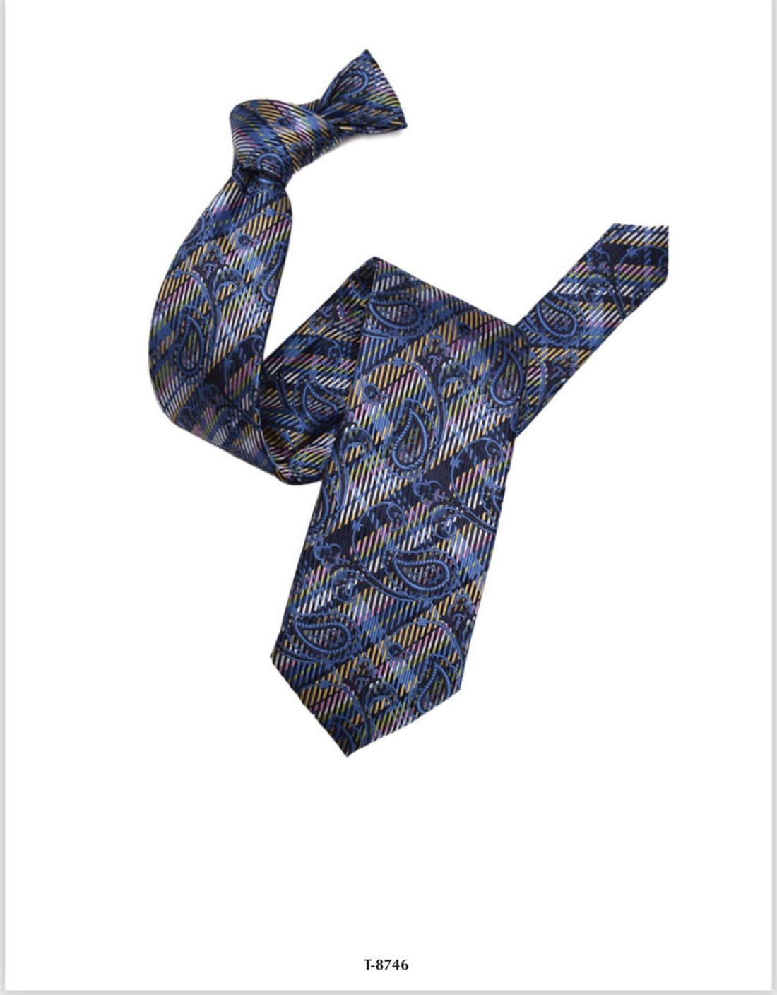 Light Brown Paisley Italian Silk Neck Tie