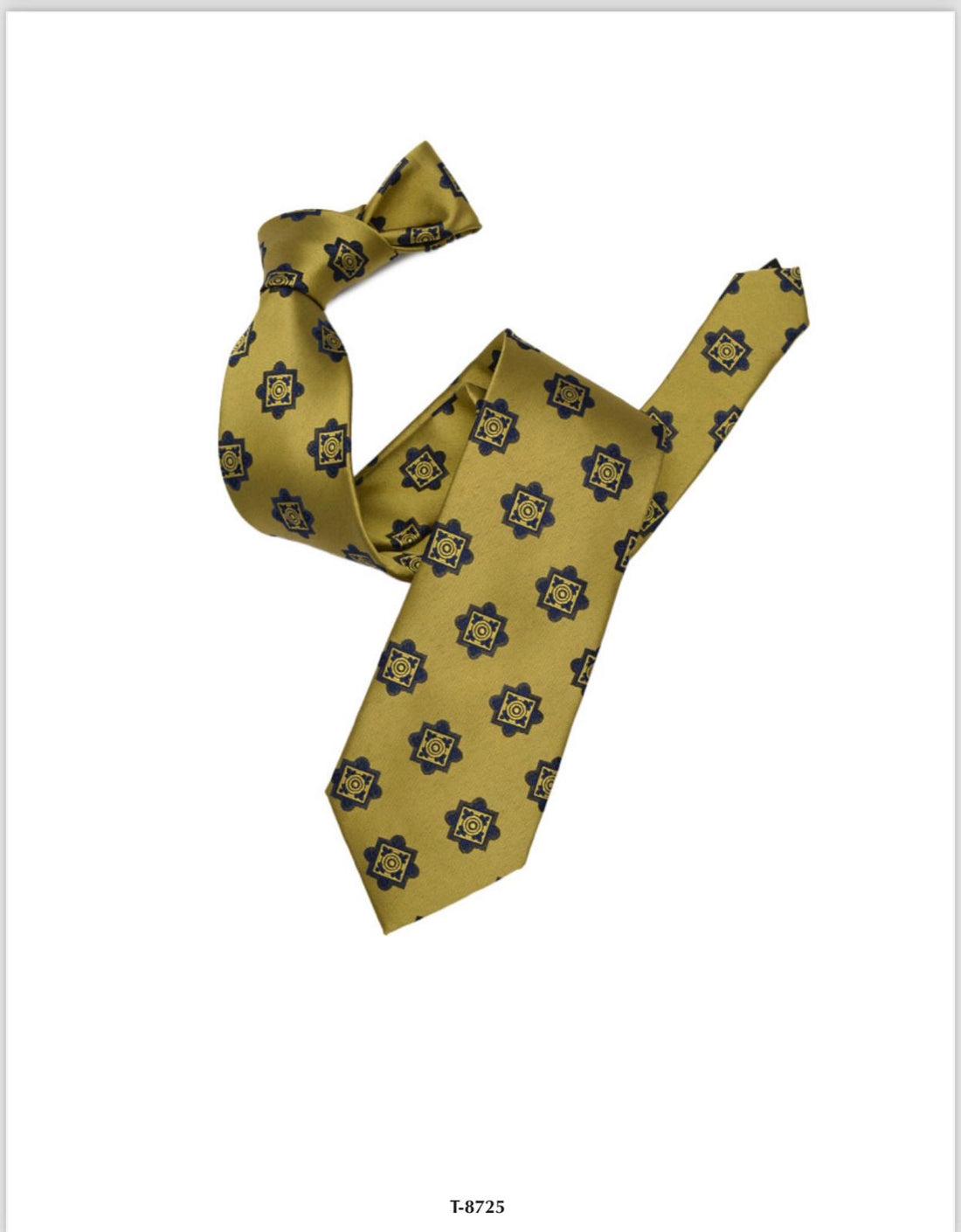 YELLOW ARCHIVAL PRINT MADDER SILK TIE