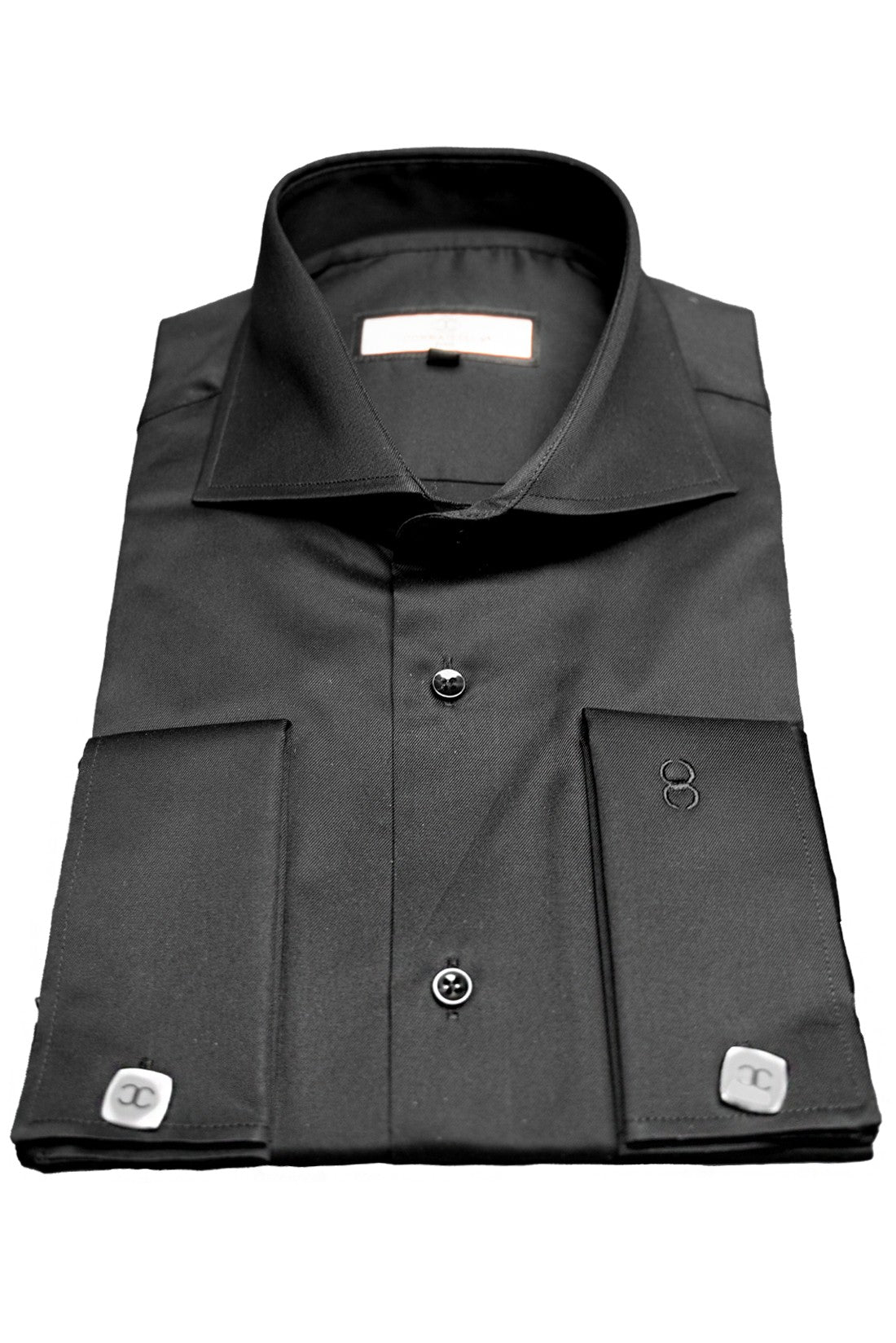 Black Slim Fit Dress Shirt