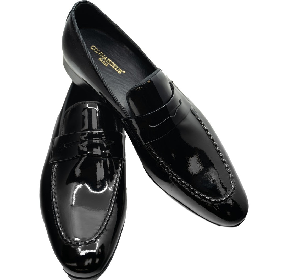 Connaisseur - Black patent leather dress loafer