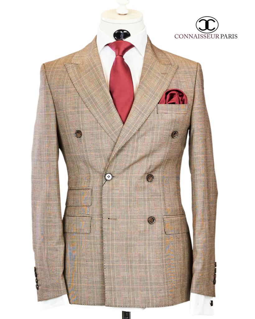 Double-breasted Marzotto flannel suit London fit - Semi-slim, Le 31, Shop  Men's Regular Fit Suits