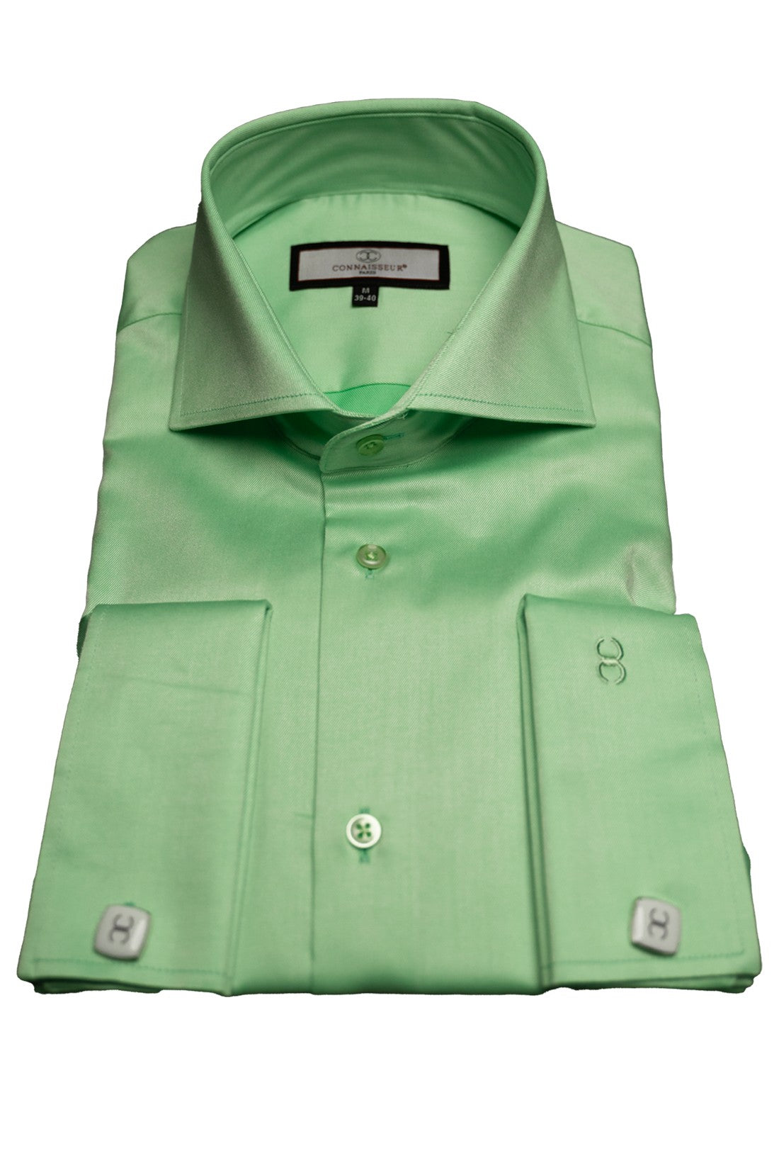 Green Slim Fit Dress Shirt