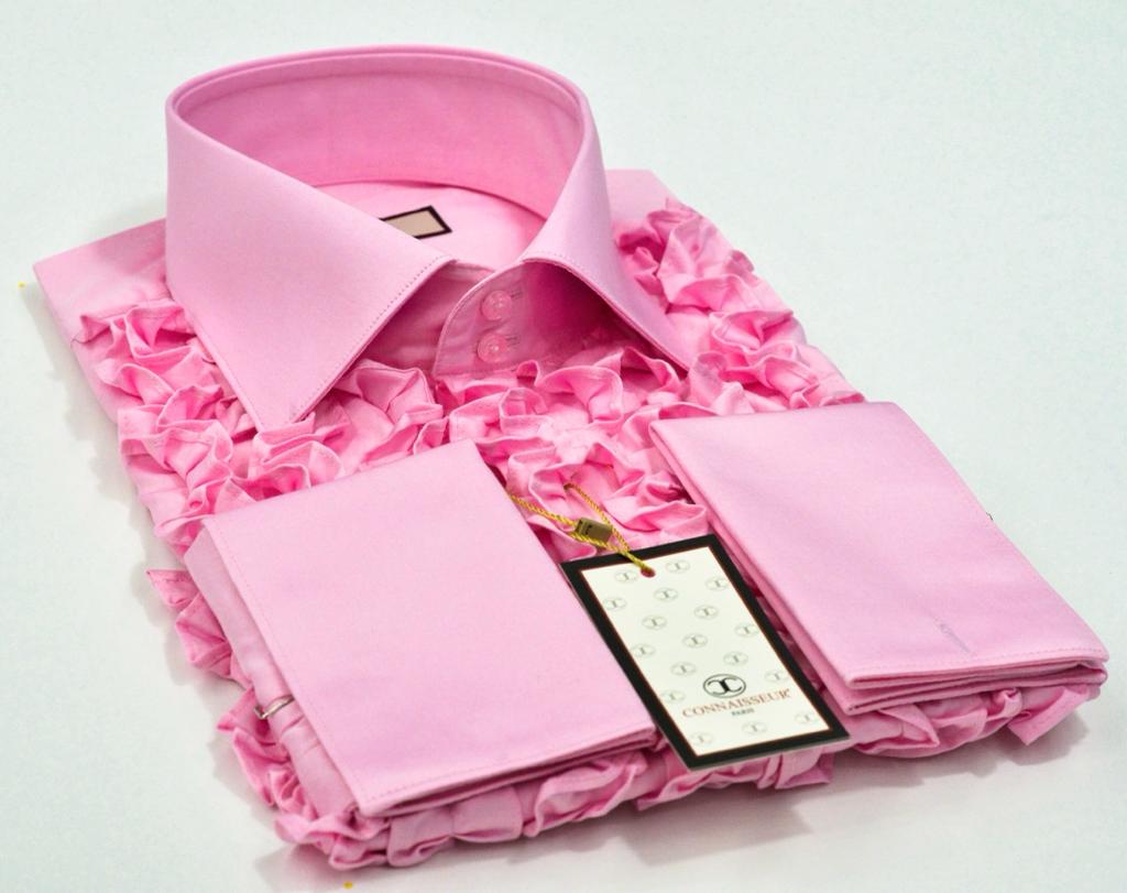 Pink french hot sale cuff shirt