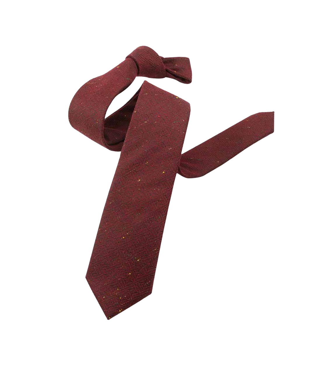 Connaisseur - Red Jacquard Medium Tie